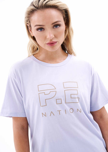 P.E Nation - Heads Up Tee in Grey Dawn