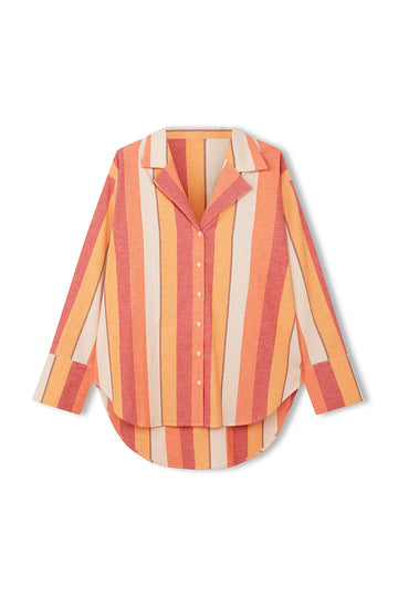 Zulu & Zephyr - Sun Stripe Organic Cotton Shirt in Block