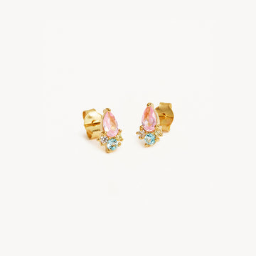 By Charlotte - Cherished Connections Stud Earrings - Gold