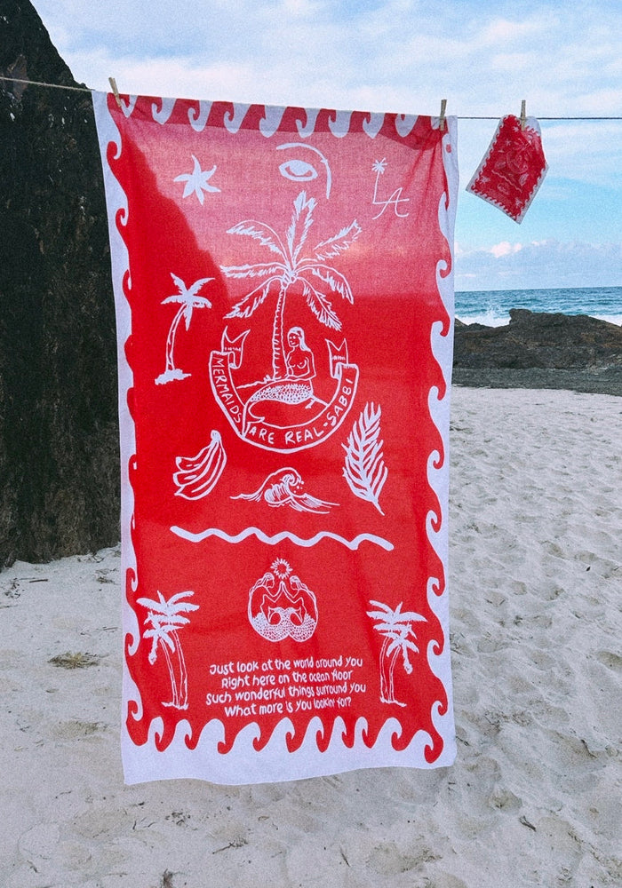 Sabbi - That's a Wrap Sarong - Red Mermaid