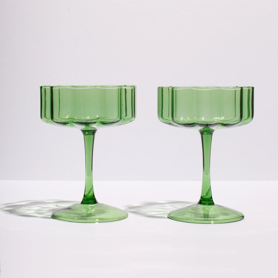 Fazeek - Wave Coupe Glasses in Green