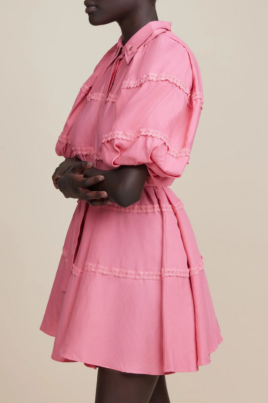 Acler - Bowdon Dress in Dusty Rose