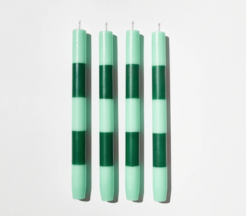 FAZEEK - Stripe Candle Pack in Jade + Green