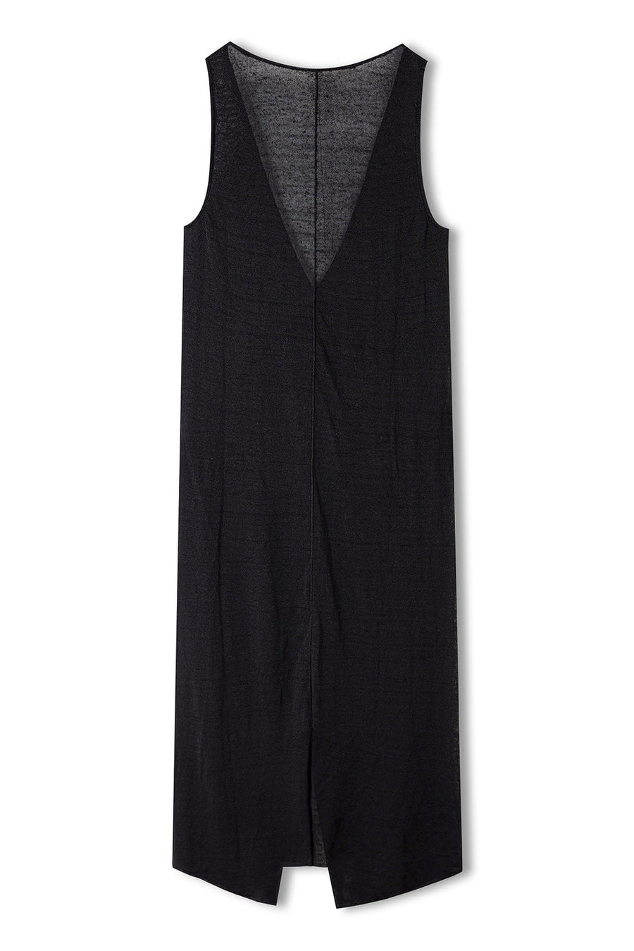 Zulu & Zephyr - Black Knitted Organic Linen Blend Dress