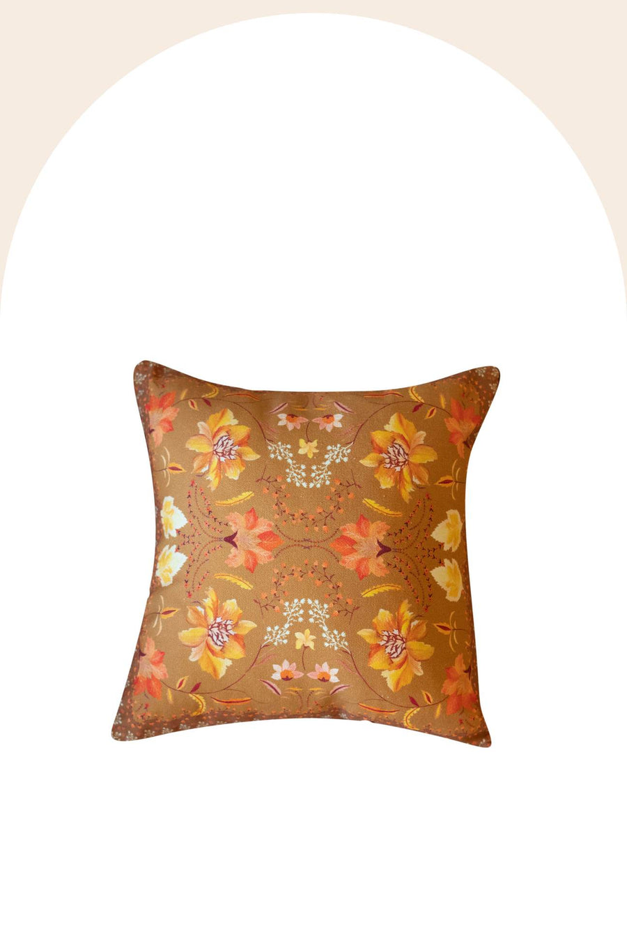 Wandering Folk - Golden Folk Cushion Cover Large